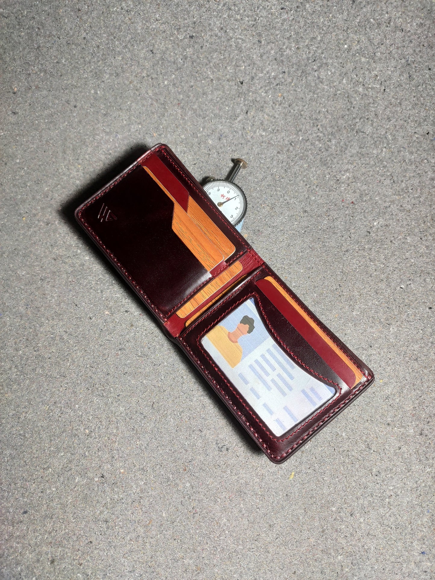 Crimson Weave — The Signature Bi-Fold Wallet (WC-C36)