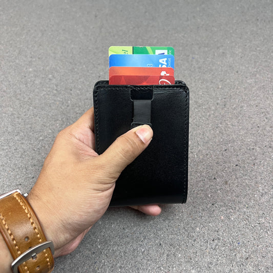 Noir Glide — The Sleek Smart-Pull Wallet (WC-C41)
