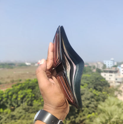 The Xeashell — Handmade Vertical Bi-Fold Wallet (WC-V3)