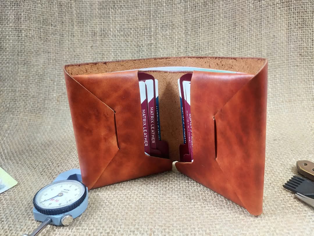 OriVault — Handmade Origamic Vertical Bi-Fold Wallet (WC-V1)