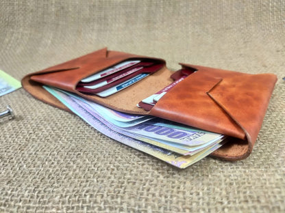 OriVault — Handmade Origamic Vertical Bi-Fold Wallet (WC-V1)