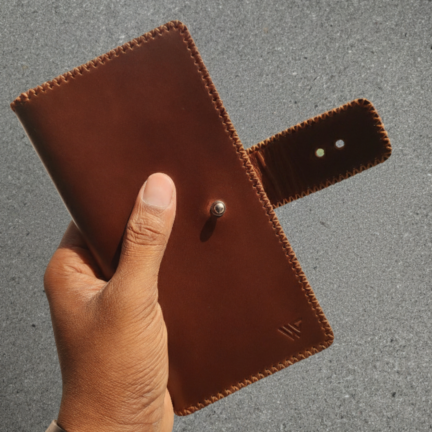 Cadenza — The Zigzag Stitched Executive Long Wallet ( WC-L11)