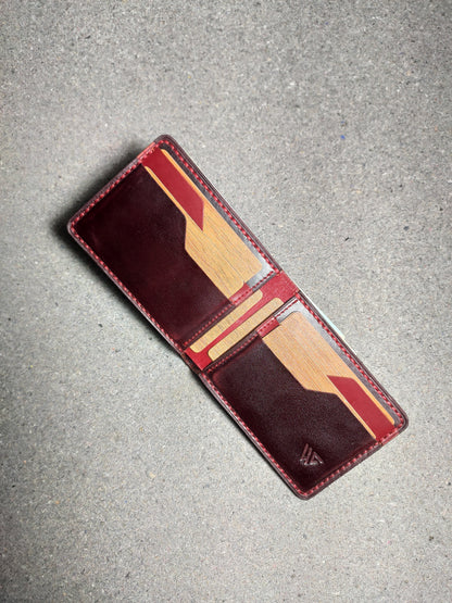 Crimson Weave — The Signature Bi-Fold Wallet (WC-C36)
