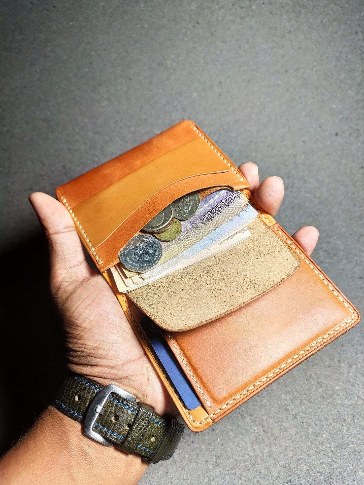 HandMade Vertical Bi-Fold Wallet (WC-V16)