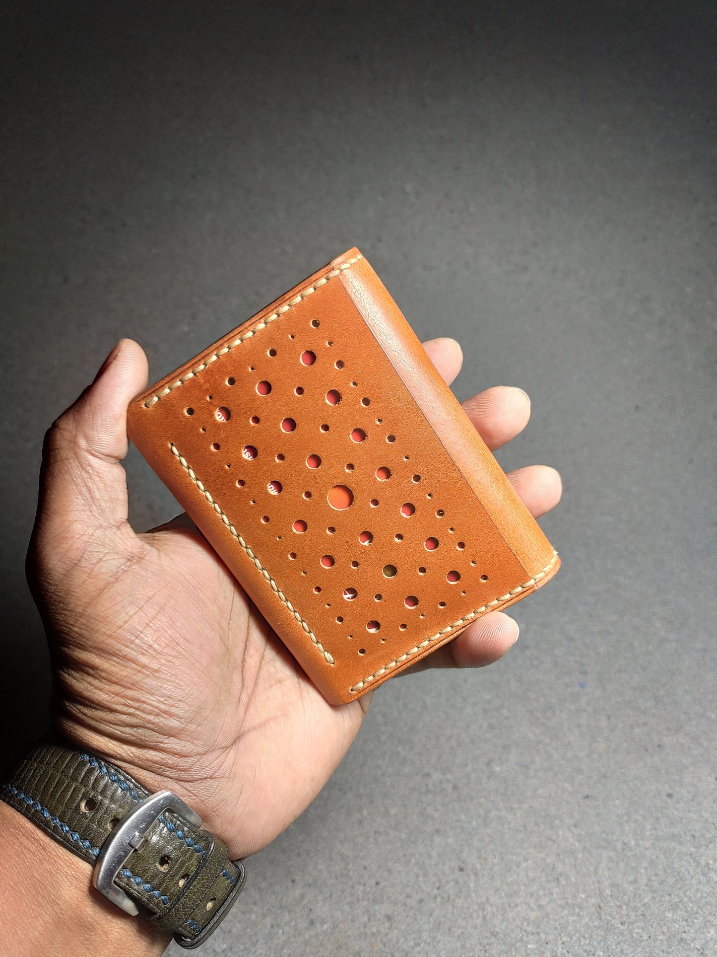 HandMade Vertical Bi-Fold Wallet (WC-V16)