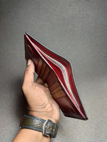 Noir Grid — The Textured Bi-Fold Wallet (WC-V5)