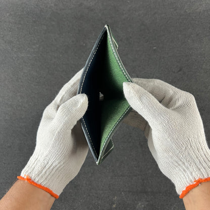 Noir Grid — The Textured Bi-Fold Wallet (WC-V5)