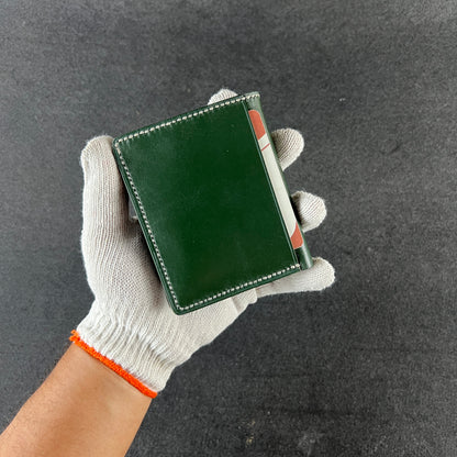 Noir Grid — The Textured Bi-Fold Wallet (WC-V5)