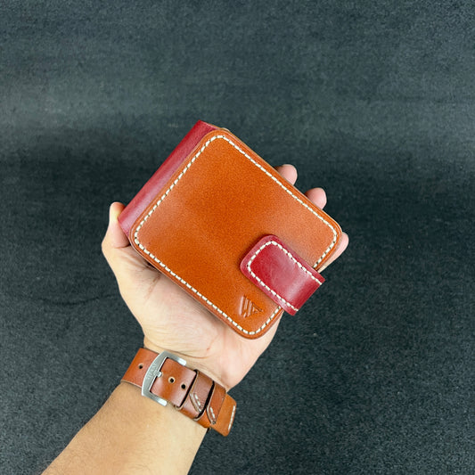 Caramel Brown & Maroon